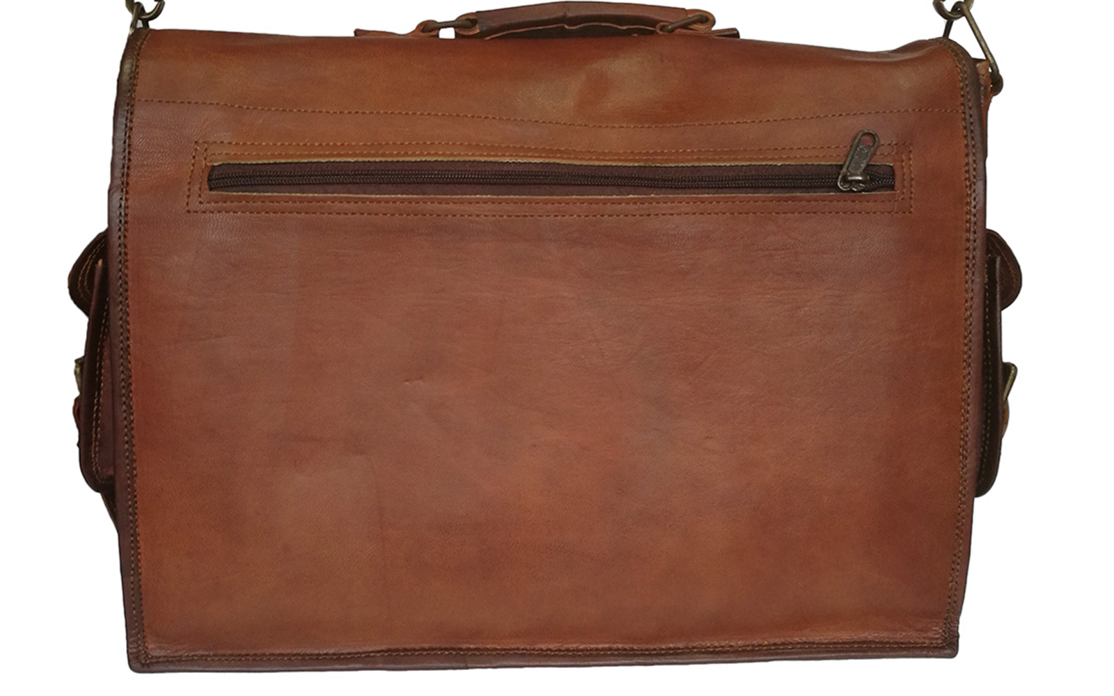 Genuine Leather Laptop Crossbody Business Messenger Men's Office Briefcase Bag